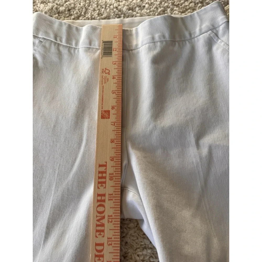 Spanx The Perfect Pant Women Size Medium White Excellent Kick Flare Stretch